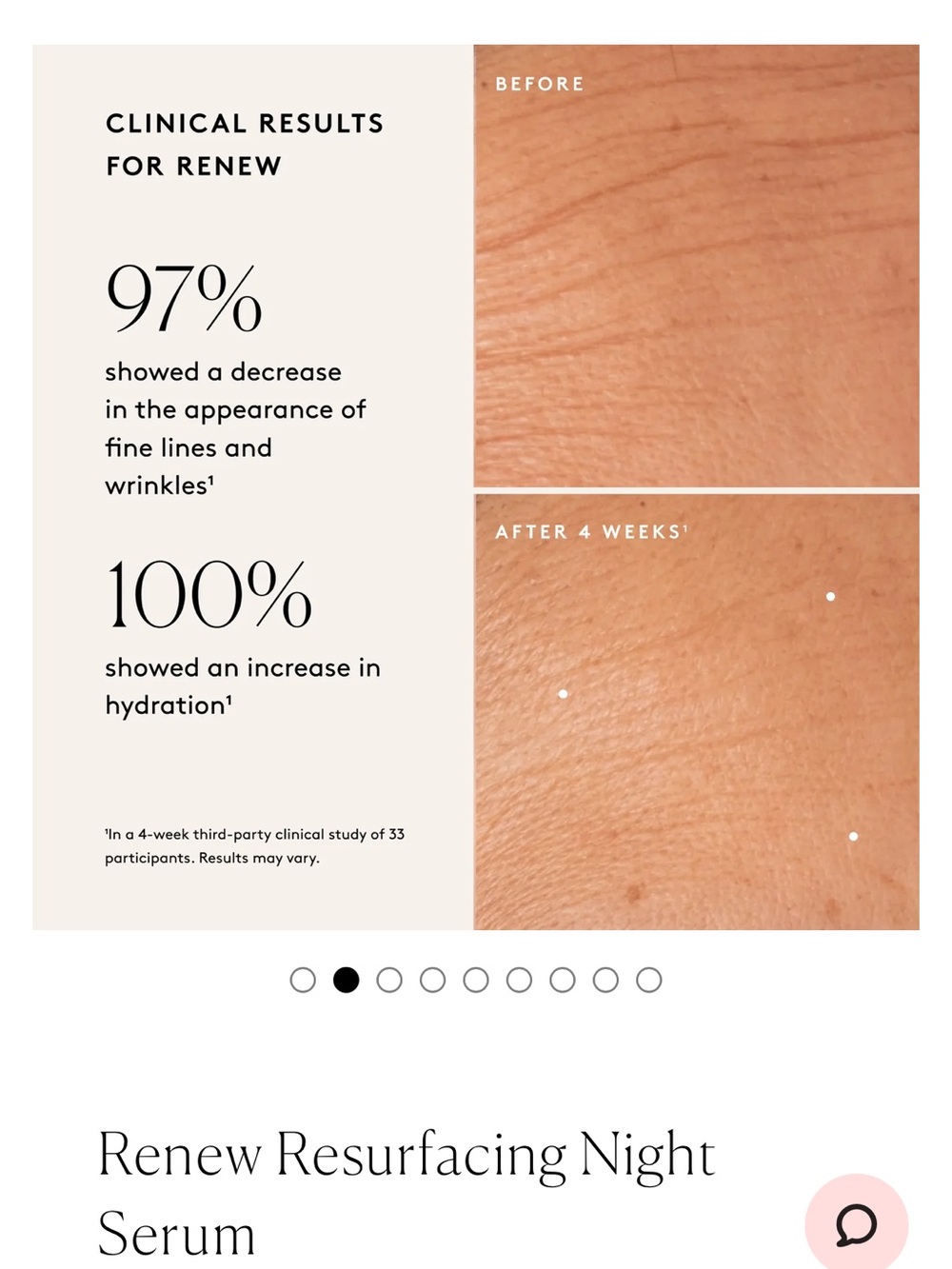 Naked & Thriving Renew Resurfacing Night Face Serum - Black & White Bottle - Picture 3 of 6